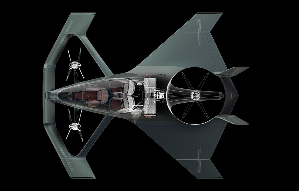 Aston Martin Volante Vision Concept: mașina zburătoare autonomă cu sistem de propulsie hibrid ar putea fi lansată în 2020 - Poza 12