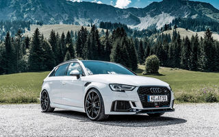Audi RS3 Sportback primește un kit de performanță semnat de ABT: 500 CP și viteză maximă de 300 km/h