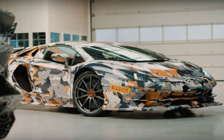 Primul clip teaser cu viitorul Lamborghini Aventador SVJ: supercar-ul acoperit cu camuflaj ajunge pe Nurburgring