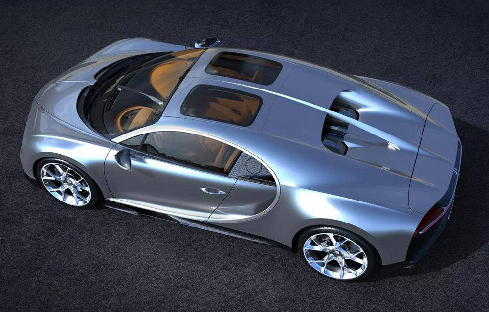 Bugatti Chiron, disponibil și cu plafon panoramic: opțiunea Sky View aduce un plus de diversitate - Poza 2