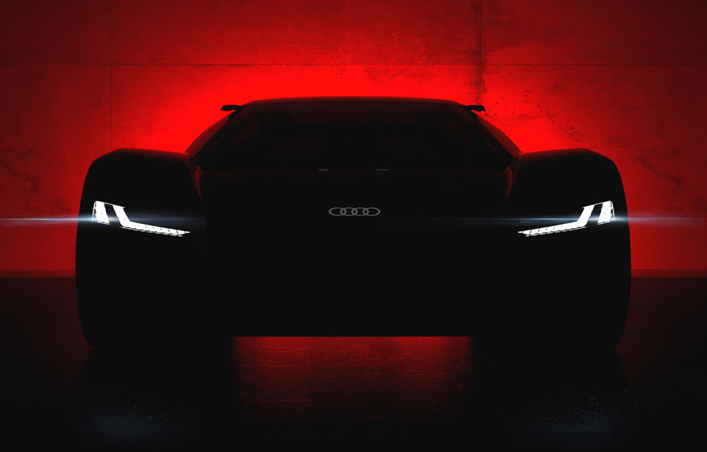 Audi PB 18 e-tron concept: primul teaser cu supercarul electric care se lansează în 23 august - Poza 1