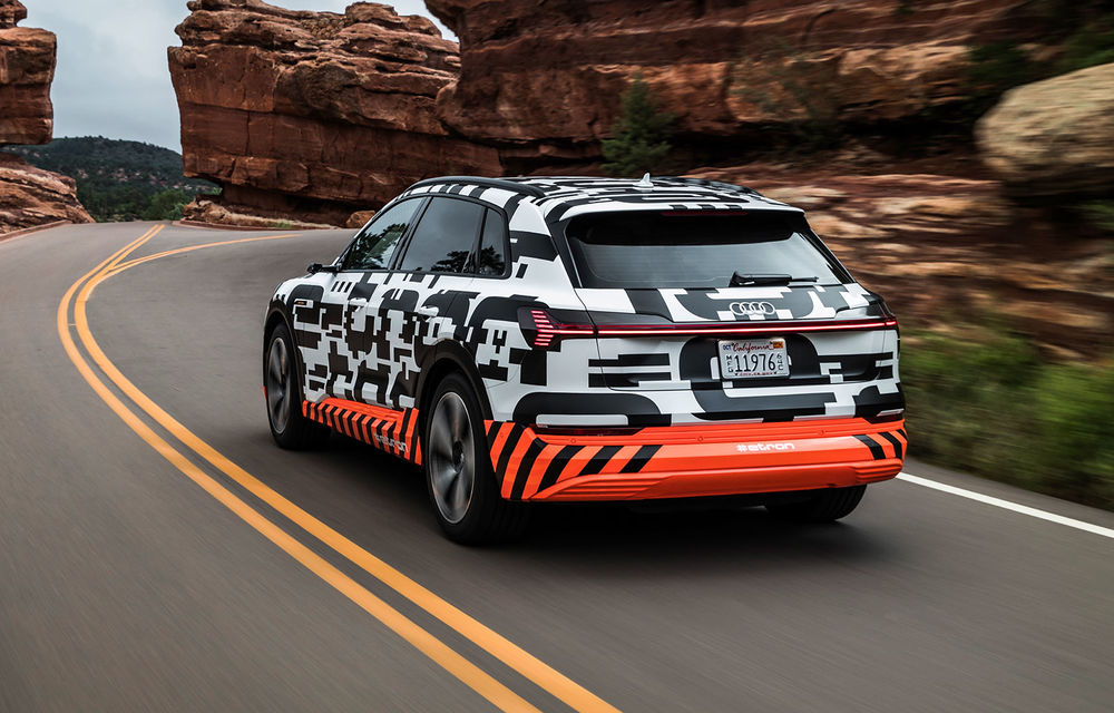 Detalii noi despre viitorul SUV Audi e-tron: putere maximă de 402 CP și o autonomie de peste 400 de kilometri. Debutul este programat în 17 septembrie - Poza 31