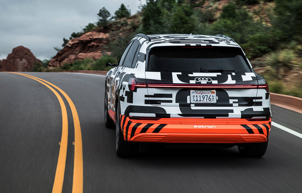 Detalii noi despre viitorul SUV Audi e-tron: putere maximă de 402 CP și o autonomie de peste 400 de kilometri. Debutul este programat în 17 septembrie - Poza 32