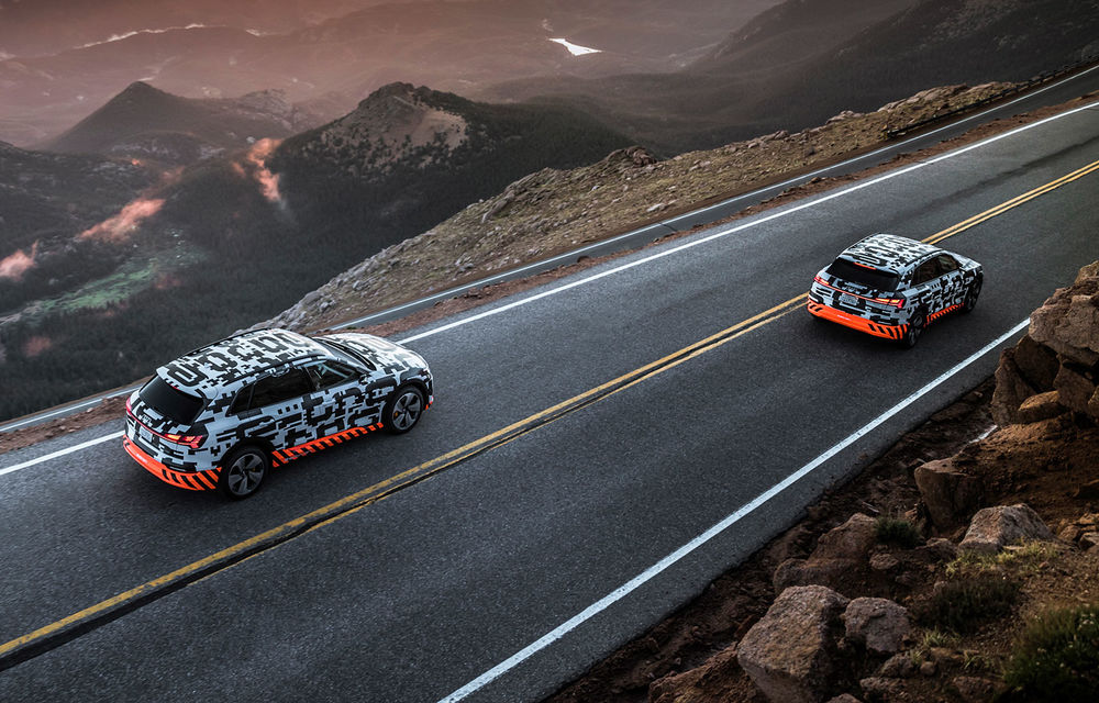 Detalii noi despre viitorul SUV Audi e-tron: putere maximă de 402 CP și o autonomie de peste 400 de kilometri. Debutul este programat în 17 septembrie - Poza 37