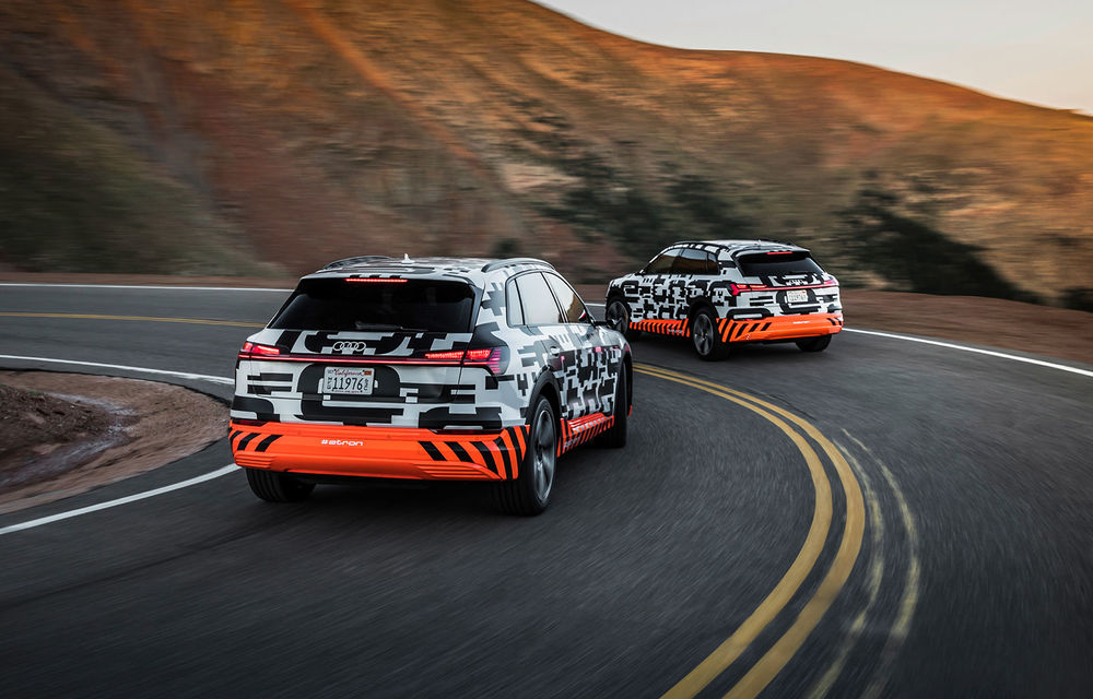 Detalii noi despre viitorul SUV Audi e-tron: putere maximă de 402 CP și o autonomie de peste 400 de kilometri. Debutul este programat în 17 septembrie - Poza 38