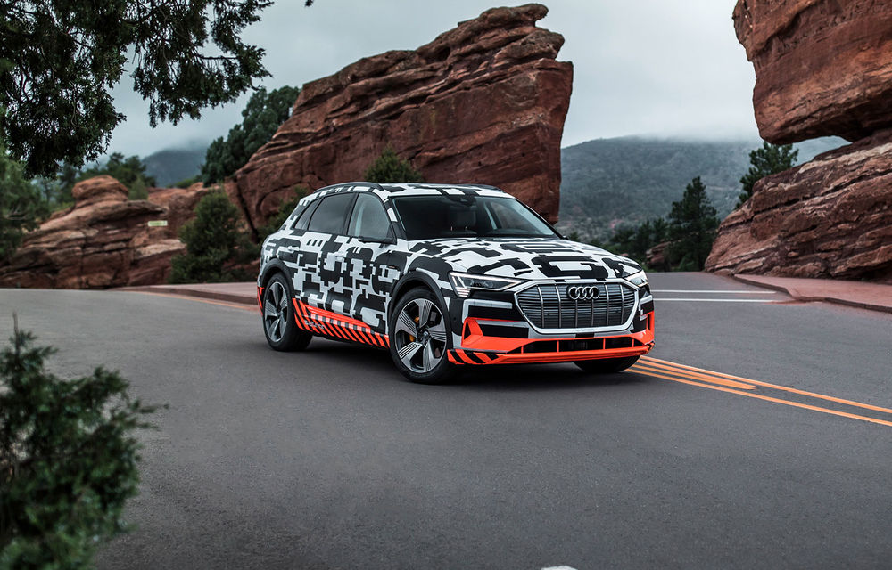 Detalii noi despre viitorul SUV Audi e-tron: putere maximă de 402 CP și o autonomie de peste 400 de kilometri. Debutul este programat în 17 septembrie - Poza 24