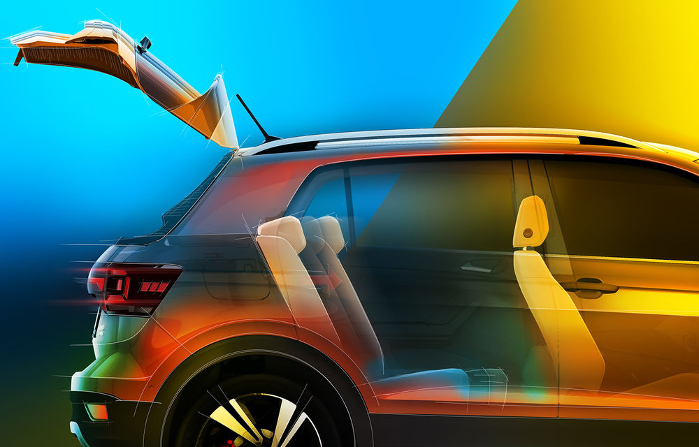 Volkswagen scoate în evidență atuurile lui T-Cross cu ajutorul unui teaser video: portbagaj de până la 455 de litri și sisteme de siguranță moderne - Poza 2