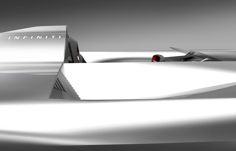 Imagini teaser cu viitorul concept pregătit de Infiniti: prototipul debutează la Pebble Beach și anunță viitoarea direcție de design a modelelor electrice - Poza 1