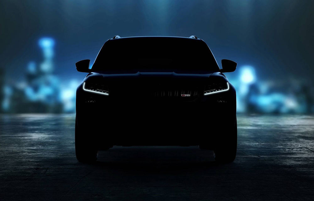 Imagini teaser cu viitorul Skoda Kodiaq RS: SUV-ul constructorului ceh va fi prezentat în cadrul Salonului Auto de la Paris și are un motor diesel de 240 CP - Poza 2