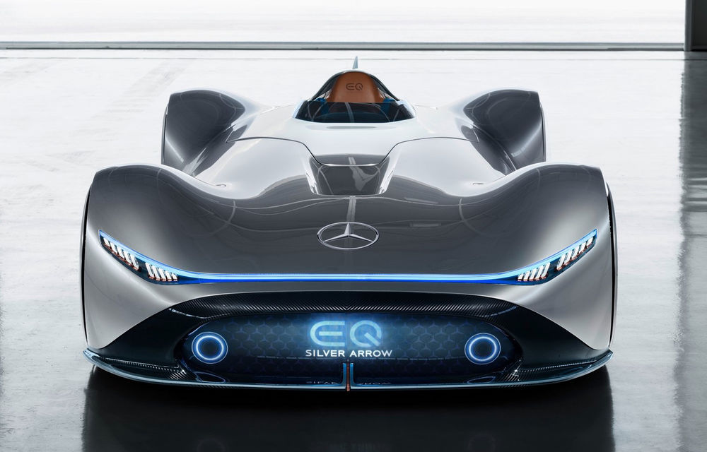 Mercedes EQ Silver Arrow: conceptul electric de 750 de cai putere cu design inspirat din monopostul de curse W125 - Poza 16