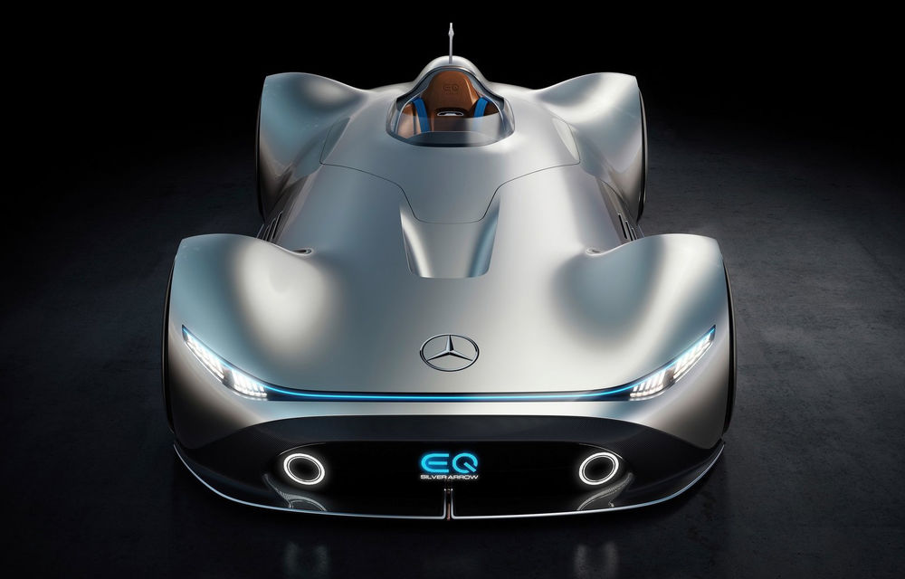 Mercedes EQ Silver Arrow: conceptul electric de 750 de cai putere cu design inspirat din monopostul de curse W125 - Poza 15