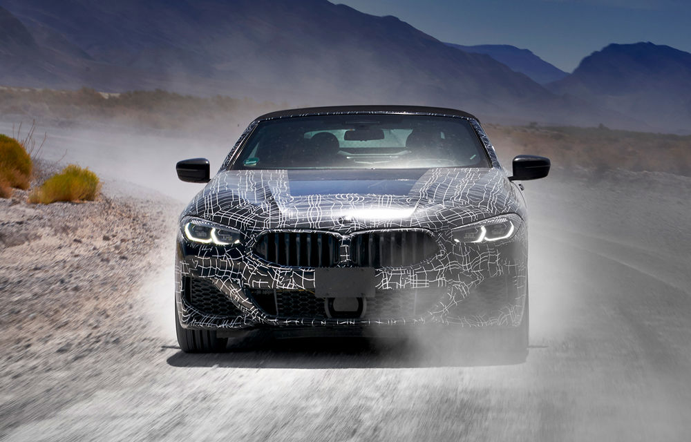 Primele imagini cu viitorul BMW Seria 8 Convertible: germanii testează în zonele aride din California și Nevada - Poza 1