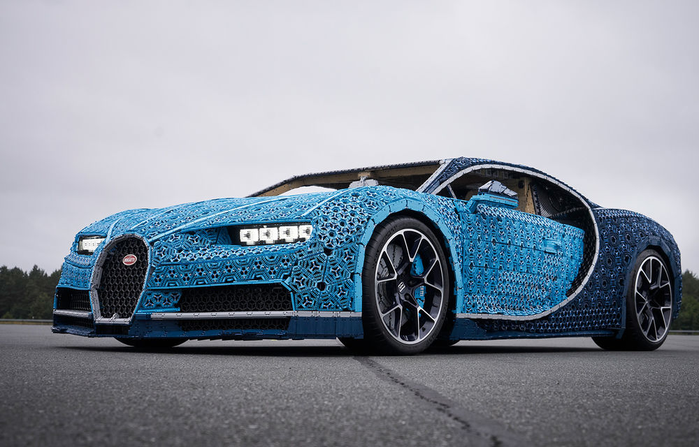 Lego a construit un Bugatti Chiron în mărime naturală: mașina este funcțională și poate rula cu peste 20 km/h - Poza 3