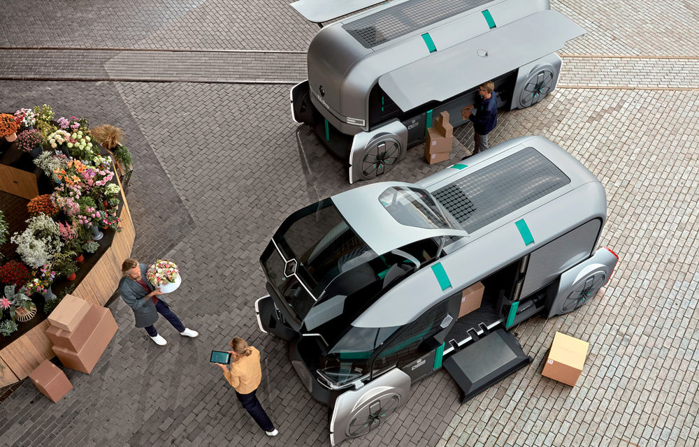 Renault EZ-PRO: concept de utilitară autonomă și electrică pentru livrări în mările orașe - Poza 1