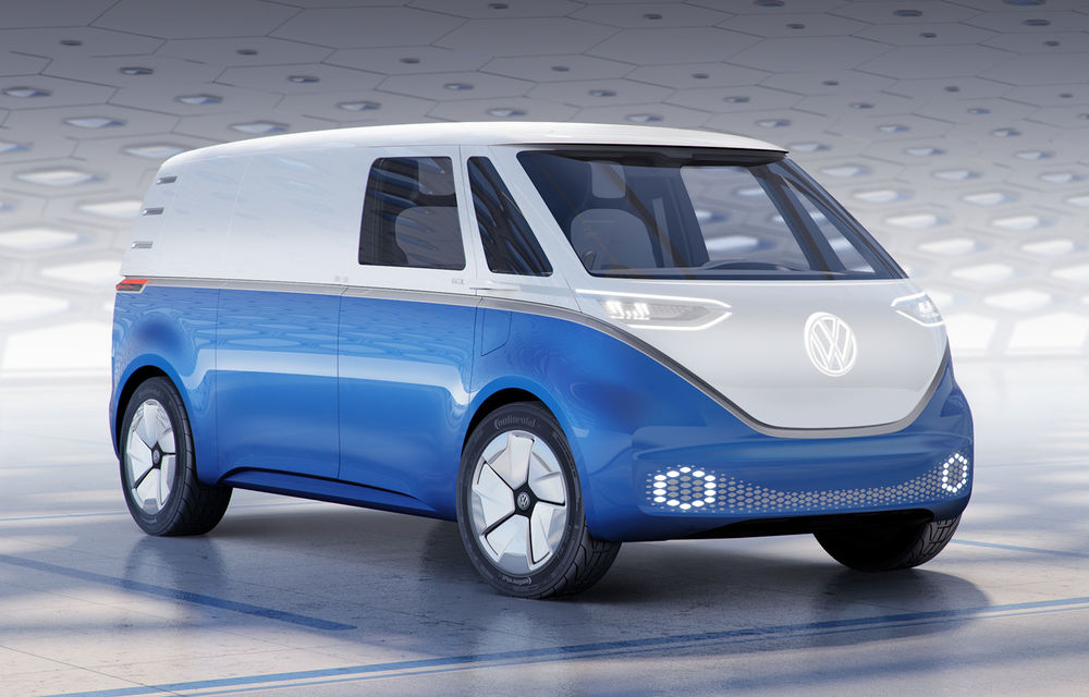 Volkswagen a prezentat conceptul ID Buzz Cargo: nivel 4 de conducere autonomă și peste 550 de kilometri rulați electric - Poza 1