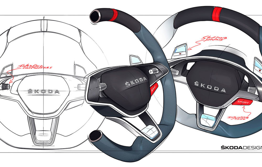 Imagini teaser cu viitorul Skoda Vision RS Concept: sistem hibrid de propulsie cu 245 CP și autonomie de 70 de kilometri în modul electric - Poza 5