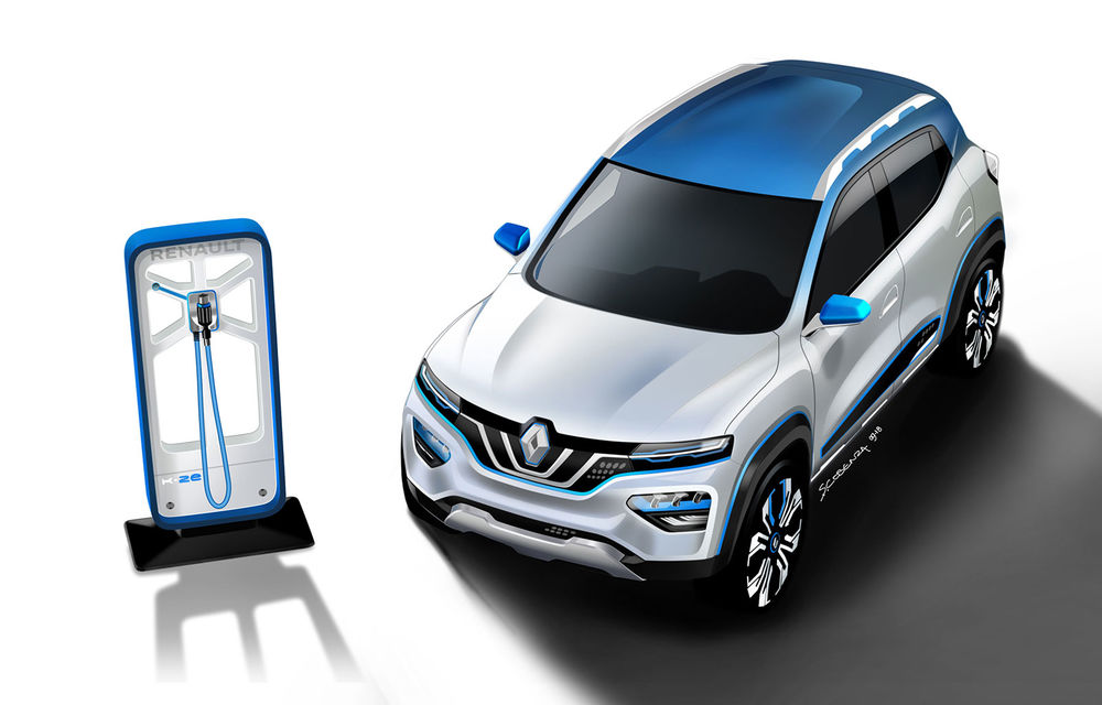 Renault K-ZE concept: prototipul francezilor anunță un viitor mini-SUV electric - Poza 4