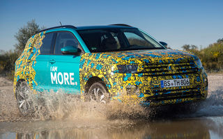 SUV-ul Volkswagen T-Cross va fi prezentat în 25 octombrie: portbagaj de 455 de litri și motorizări preluate din gama Polo