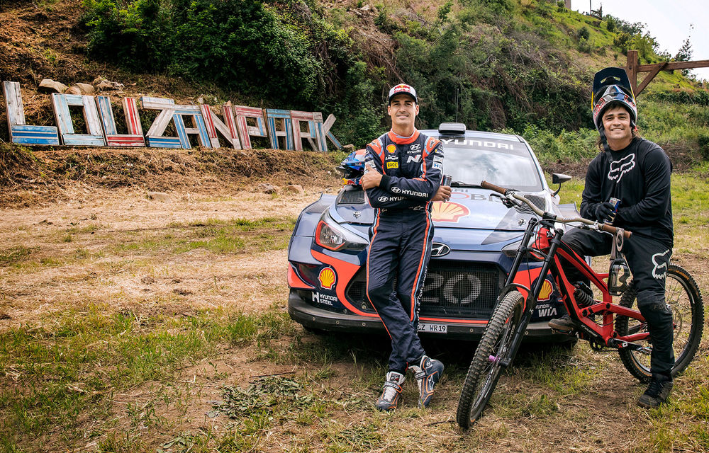 Cursă neobișnuită: un Hyundai i20 WRC și o bicicletă se întrec în inima Portugaliei - Poza 14