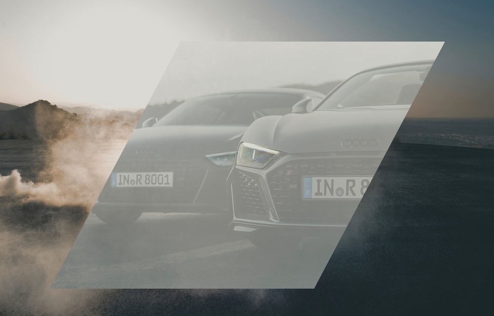 Audi R8 facelift, anticipat de un teaser: sportiva va avea grila mai lată și prize de aer modificate - Poza 1