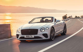 Bentley a prezentat noul Continental GT Cabrio: motor W12 de 635 CP și 19 secunde pentru plierea plafonului din material textil