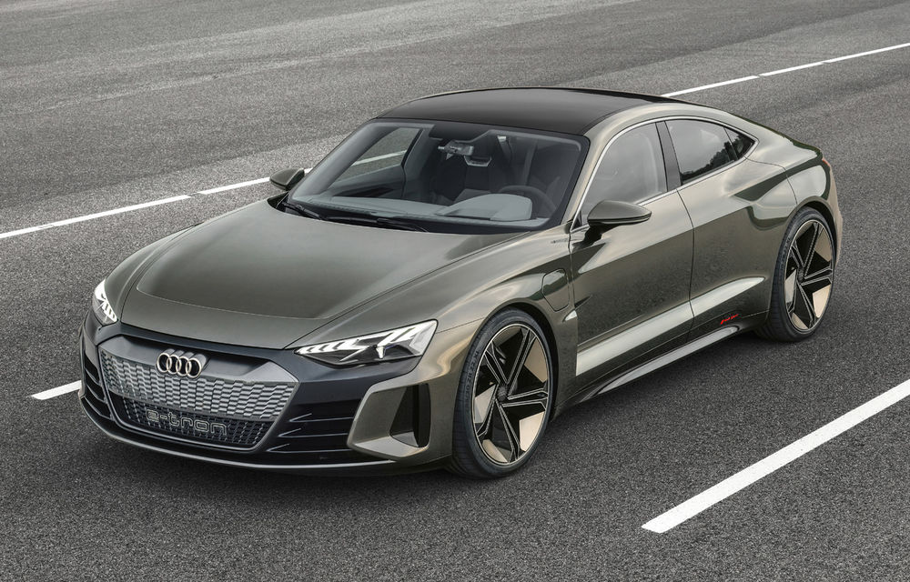 Audi e-tron GT Concept: sportiva electrică de 590 CP și cu autonomie de 400 de kilometri va fi noul rival al lui Tesla Model S din 2020 - Poza 1