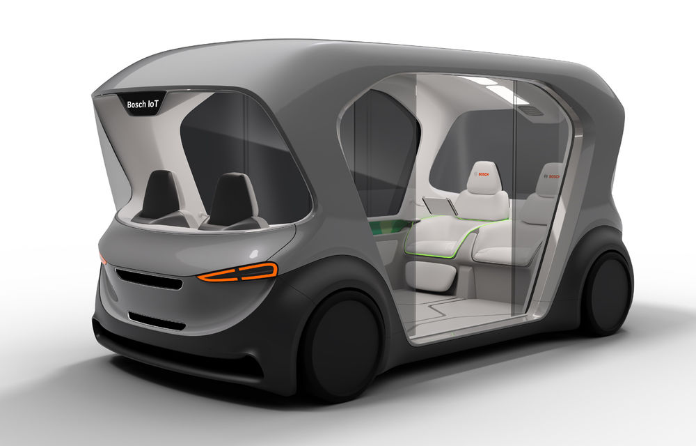 Soluție germană pentru transportul urban: Bosch a dezvoltat conceptul unui shuttle electric și autonom - Poza 4