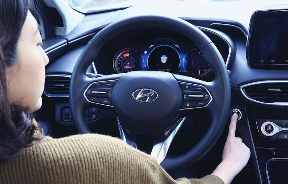 Hyundai Santa Fe va putea fi pornit cu amprenta: opțiunea, disponibilă inițial doar în China - Poza 1