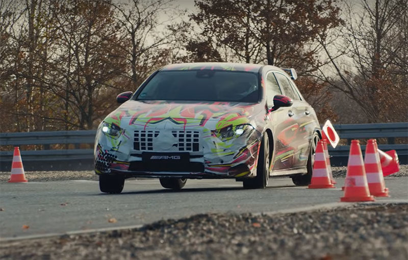 Primul teaser video cu viitorul Mercedes-AMG A45: derapaje controlate cu Hot Hatch-ul de peste 400 CP - Poza 1