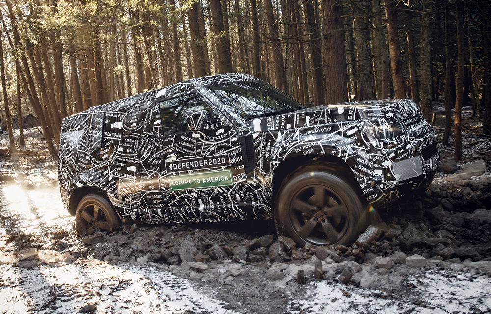 Primele imagini cu noua generație Land Rover Defender: modelul off-road, testat sub camuflaj înainte de prezentarea din 2019 - Poza 2