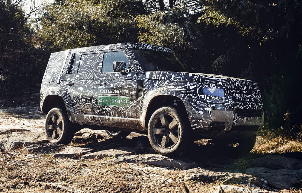 Primele imagini cu noua generație Land Rover Defender: modelul off-road, testat sub camuflaj înainte de prezentarea din 2019 - Poza 9