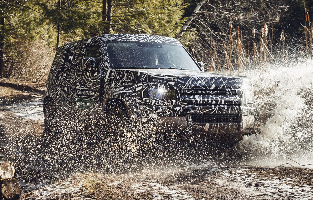 Primele imagini cu noua generație Land Rover Defender: modelul off-road, testat sub camuflaj înainte de prezentarea din 2019 - Poza 7