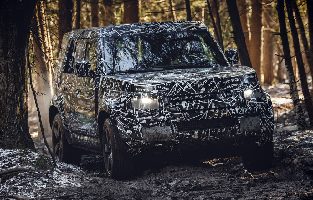 Primele imagini cu noua generație Land Rover Defender: modelul off-road, testat sub camuflaj înainte de prezentarea din 2019 - Poza 6