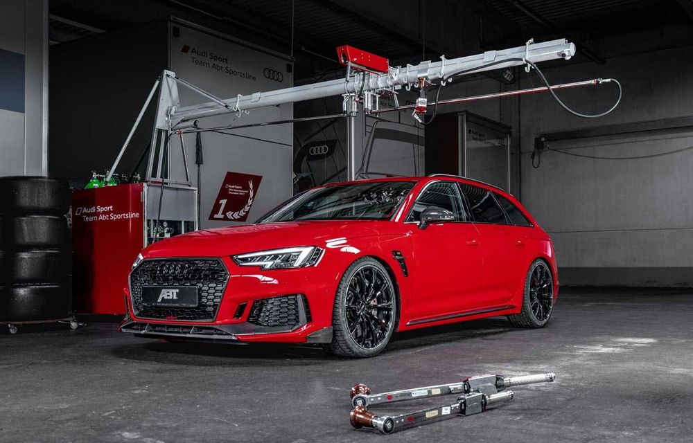 Audi RS4 Avant primește un pachet de performanță semnat de ABT: 530 CP și 680 Nm pentru break-ul german - Poza 8