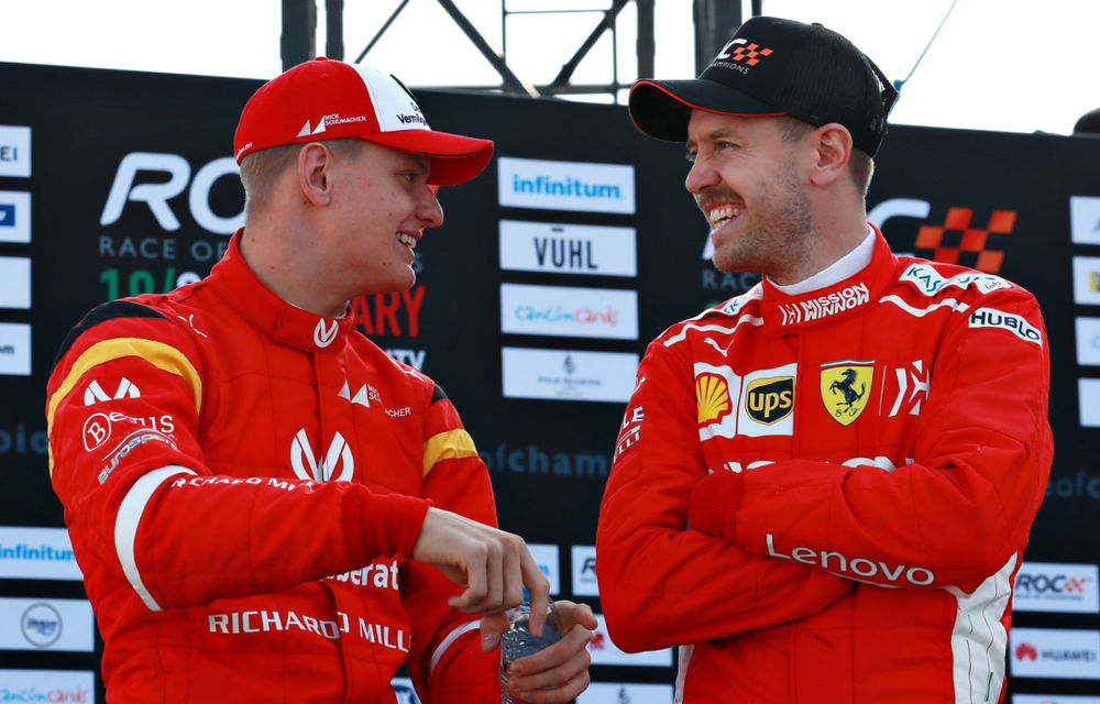 Vettel anticipează performanțe majore din partea lui Mick Schumacher: &quot;Poate deveni un star al Formulei 1, dar are nevoie de timp&quot; - Poza 1