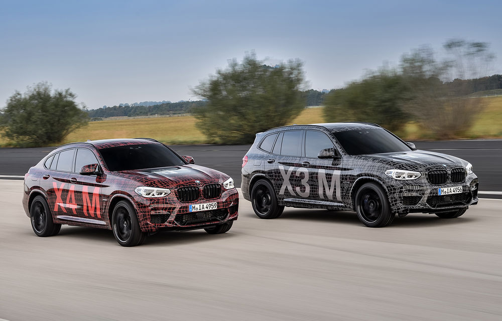 Primul teaser cu BMW X3 M și X4 M: modificări estetice și tracțiune integrală M xDrive pentru viitoarele SUV-uri de performanță - Poza 1