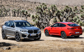 BMW prezintă noile X3 M și X4 M: 510 CP și 0-100 km/h în 4.1 secunde pentru versiunile Competition