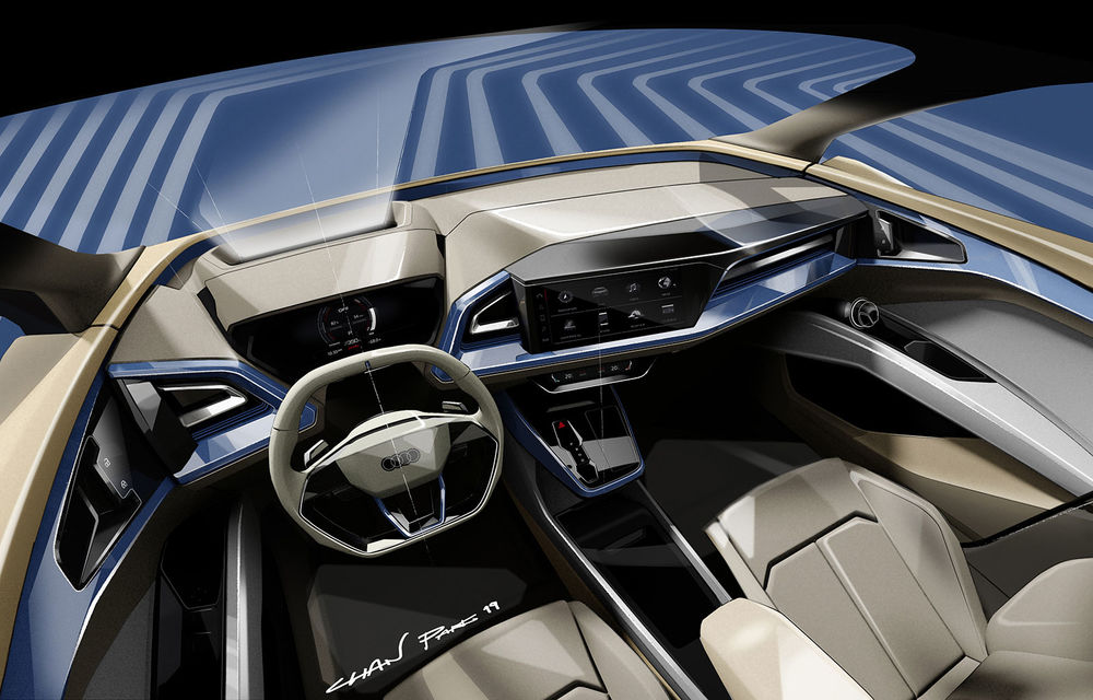 Primele teasere cu Audi Q4 e-tron: conceptul electric va fi prezentat în 5 martie - Poza 3