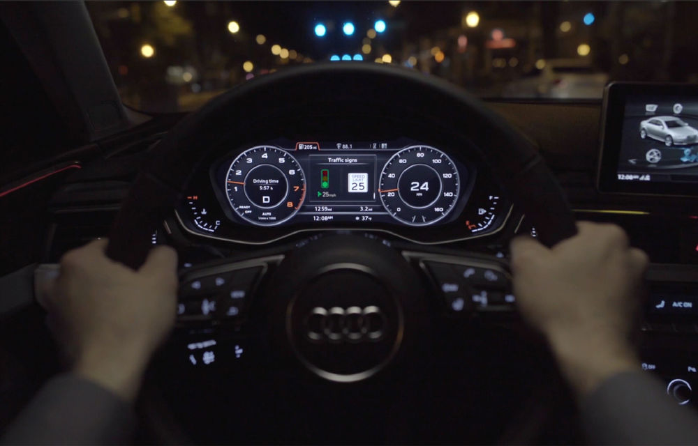Audi lansează un sistem care recomandă viteza optimă pentru a evita staționarea la semafoare - Poza 1