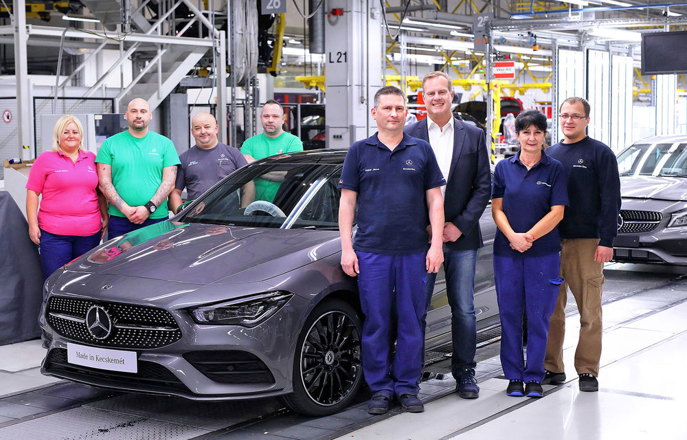 Mercedes-Benz a demarat producția noii generații CLA: modelul compact este asamblat în cadrul fabricii din Kecskemét, Ungaria - Poza 1