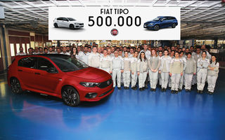 Fiat a produs 500.000 de unități Tipo: borna a fost atinsă în doar 3 ani de la debut