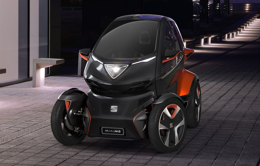 Rival pentru Renault Twizy: Seat Minimo este un concept de cvadriciclu electric cu autonomie de 100 de kilometri - Poza 1