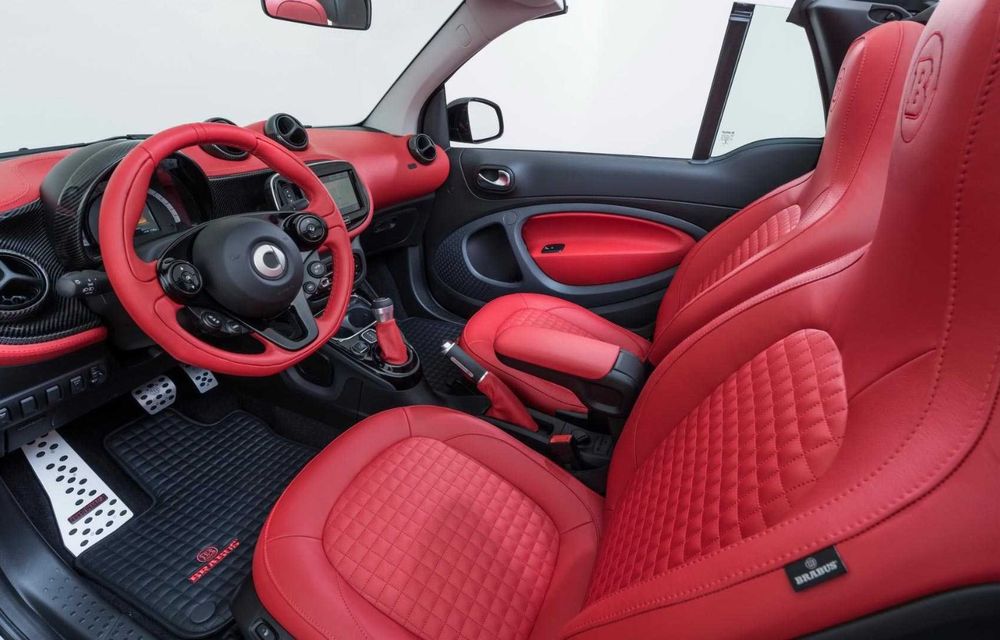 Brabus a pregătit un pachet special pentru EQ ForTwo Cabrio: modelul electric oferă 91 CP și o autonomie de până la 125 de kilometri - Poza 12