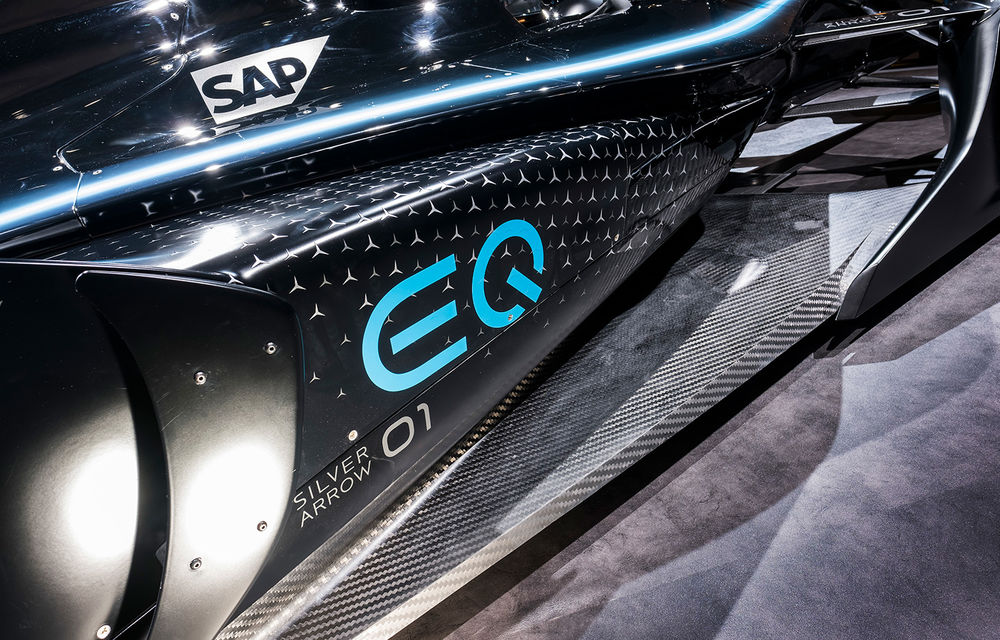 Mercedes-Benz expune conceptul viitorului monopost de Formula E: EQ Silver Arrow 01 va concura în competiția de electrice în sezonul 2019-2020 - Poza 5