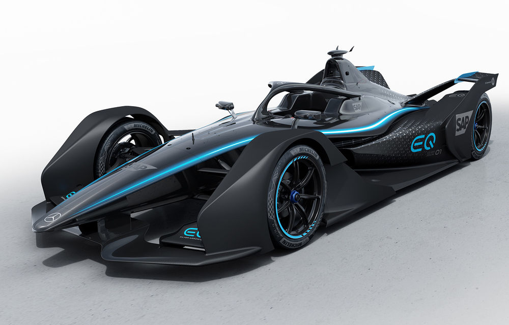 Mercedes-Benz expune conceptul viitorului monopost de Formula E: EQ Silver Arrow 01 va concura în competiția de electrice în sezonul 2019-2020 - Poza 1