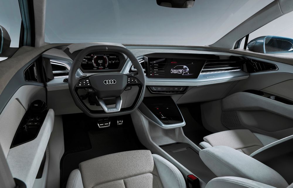 Audi prezintă conceptul Q4 e-tron: SUV-ul electric are tracțiune integrală, peste 300 CP și autonomie de 450 km: versiune de serie la sfârșit de 2020 - Poza 20