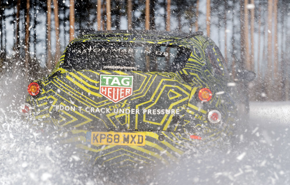 Aston Martin testează prototipul DBX prin zăpezile din Suedia: producția de serie a SUV-ului va începe în 2020 - Poza 4
