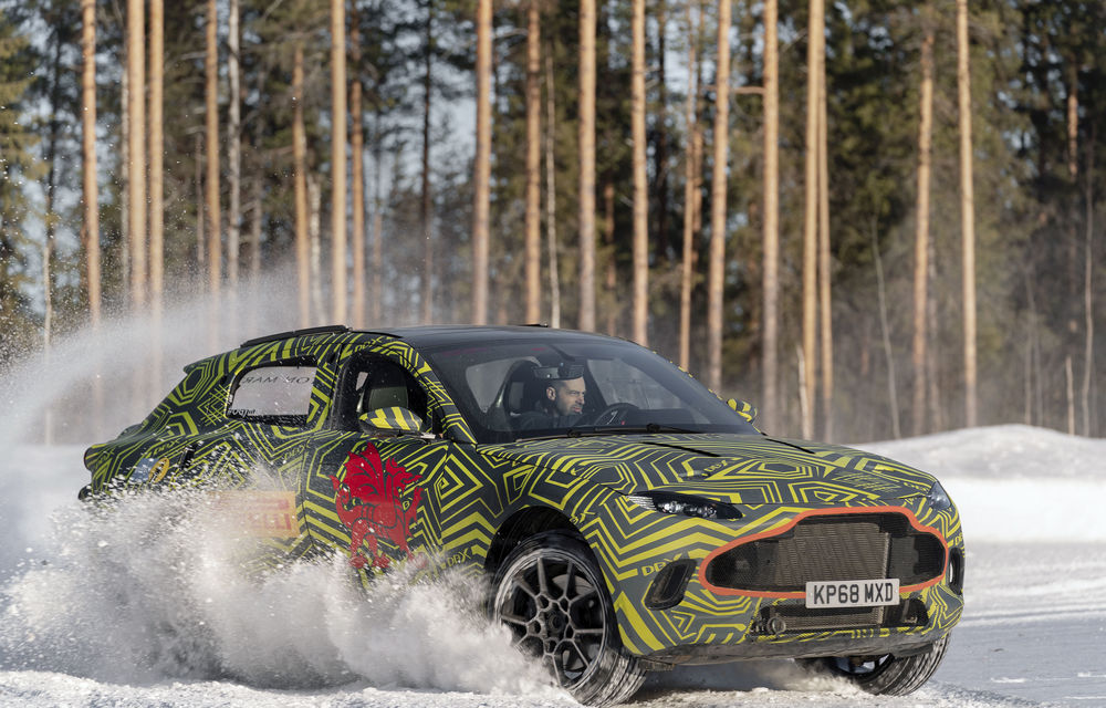 Aston Martin testează prototipul DBX prin zăpezile din Suedia: producția de serie a SUV-ului va începe în 2020 - Poza 3