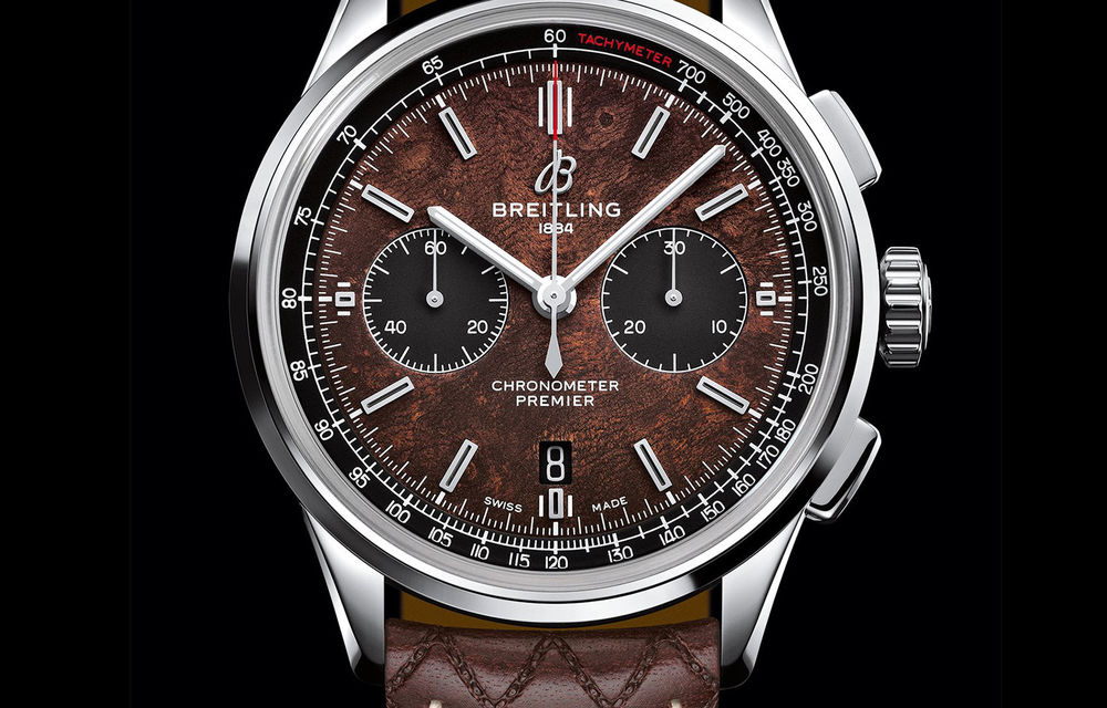Cadou pentru centenarul Bentley: Breitling lansează un ceas special cu carcasă din aur roșu de 18k - Poza 7