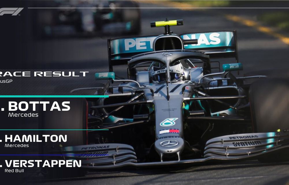Bottas a câștigat fără emoții cursa din Australia, iar Hamilton și Verstappen au completat podiumul! Ferrari, departe de Mercedes - Poza 6